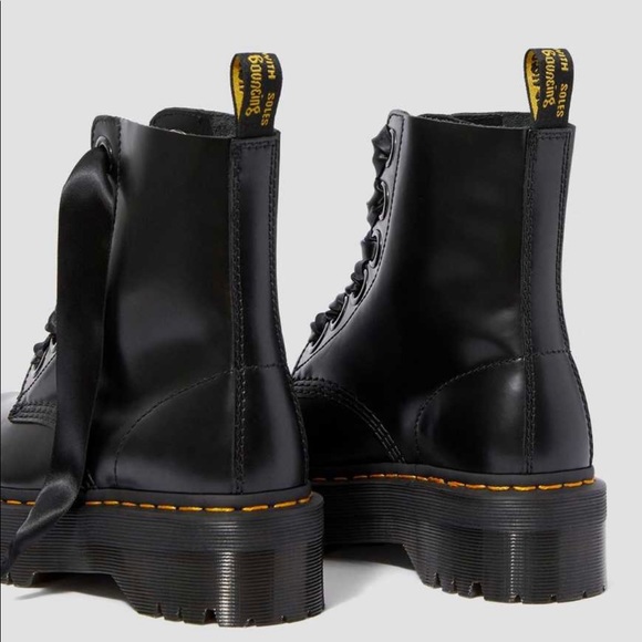 Dr MARTENS MOLLY PLATAFORMA Black Boot Size:10 - Picture 5 of 9